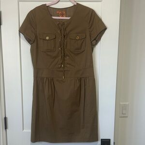 Tory Burch Safari Short Sleeve Dress size size 12